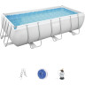Каркасный бассейн BESTWAY POWER STEEL 404х201х100см, 6478л, песчаный фильтр-насос 56442 BW