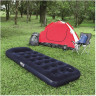 Надувной матрас 76х185х28см с подголовником, встр.ножной насос, до 150кг 67223 BW